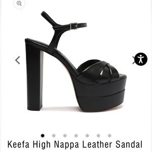 Schutz Keefa High Nappa Leather Platform Sandal